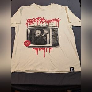 Bloody Disgusting Graphic Tee - Cream